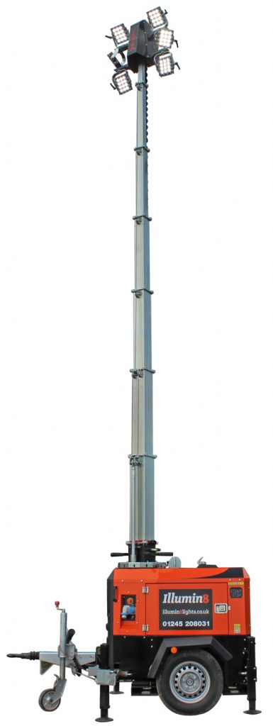 Industrial Illumin8lights Mobile Lighting Tower Hire